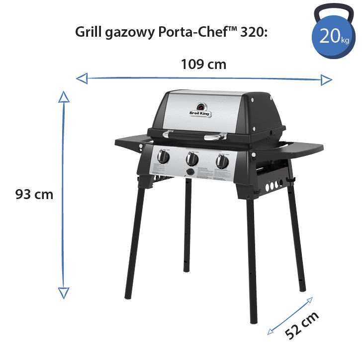 Grill gazowy • Porta-Chef 320